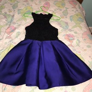 Black and Purple HOMECOMING dress